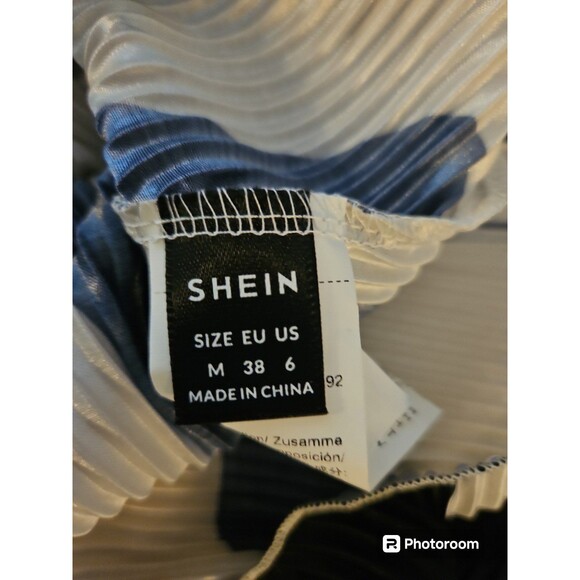 SHEIN BLACK AND WHITE SZ M DRESS - Picture 4 of 5